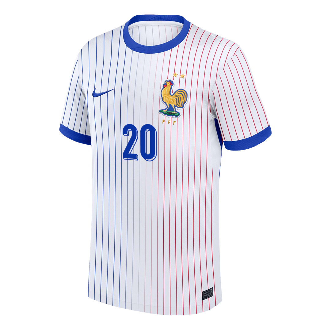 COMAN #20 France Away Soccer Jersey - Soccerdeal