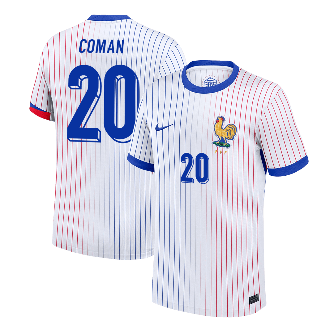 COMAN #20 France Away Soccer Jersey - Soccerdeal