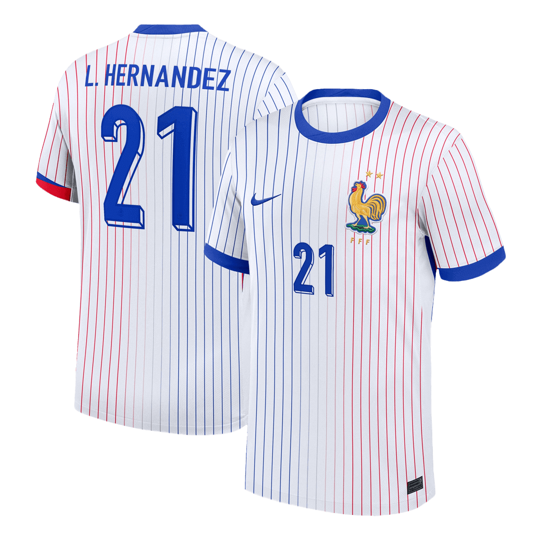 L.HERNANDEZ #21 France Away Soccer Jersey - Soccerdeal