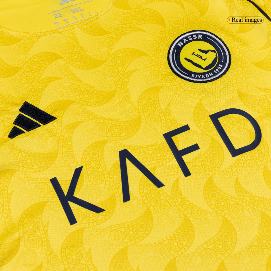 Kid's Al Nassr Home Soccer Jersey Kit(Jersey+Shorts) 2025/26 - Soccerdeal