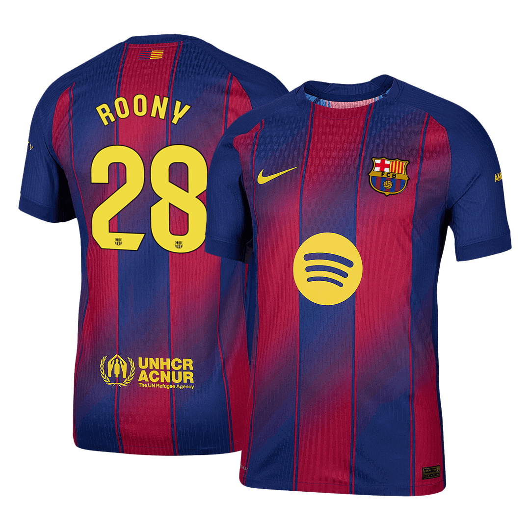 ROONY #28 Barcelona Home Soccer Jersey 2025/26 Player Version - Soccerdeal