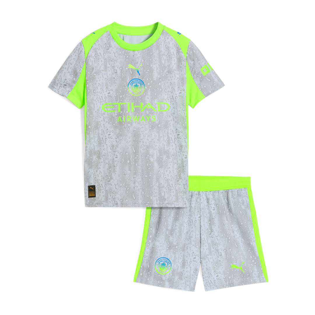 Kid's Manchester City Third Away Soccer Jersey 2025/26 - Soccerdeal