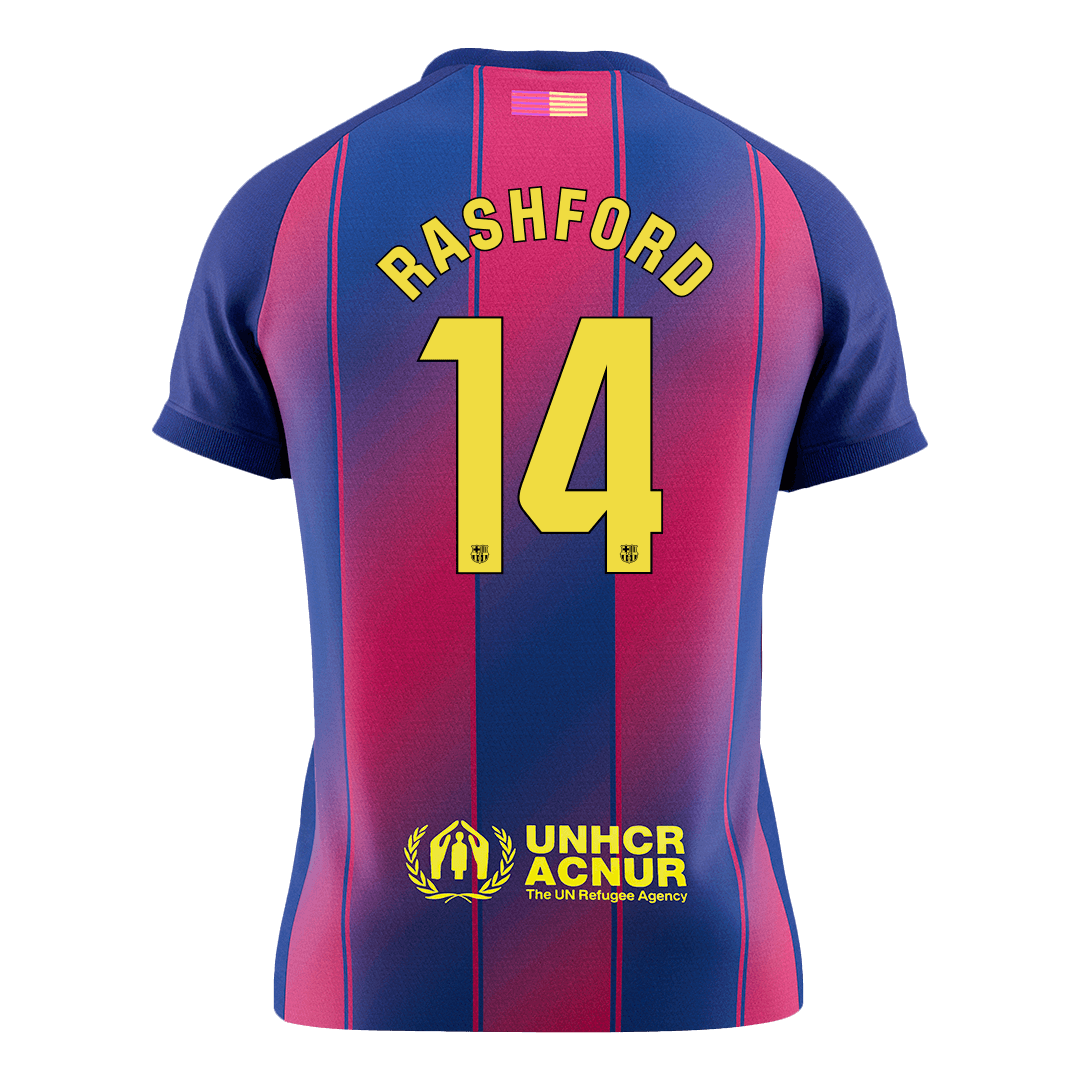 RASHFORD #14 Barcelona Home Soccer Jersey 2025/26 - Soccerdeal