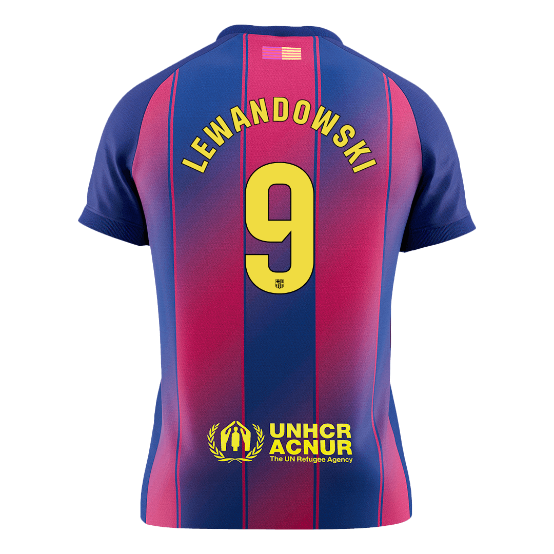 LEWANDOWSKI #9 Barcelona Home Soccer Jersey 2025/26 - Soccerdeal