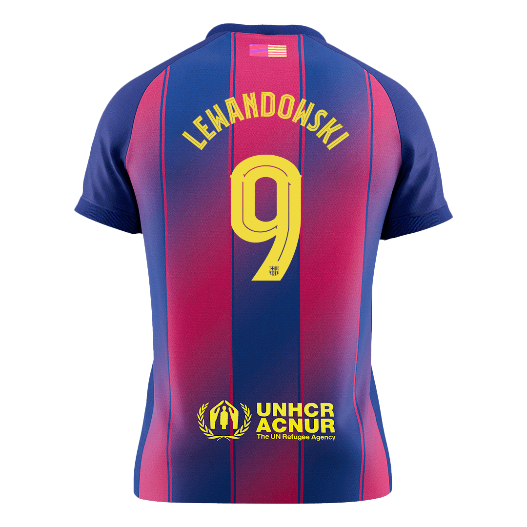 LEWANDOWSKI #9 Barcelona Home Soccer Jersey 2025/26 - UCL - Soccerdeal