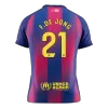 F.DE JONG #21 Barcelona Home Soccer Jersey 2025/26 - Soccerdeal