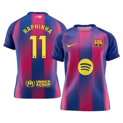 RAPHINHA #11 Barcelona Home Soccer Jersey 2025/26 - Soccerdeal