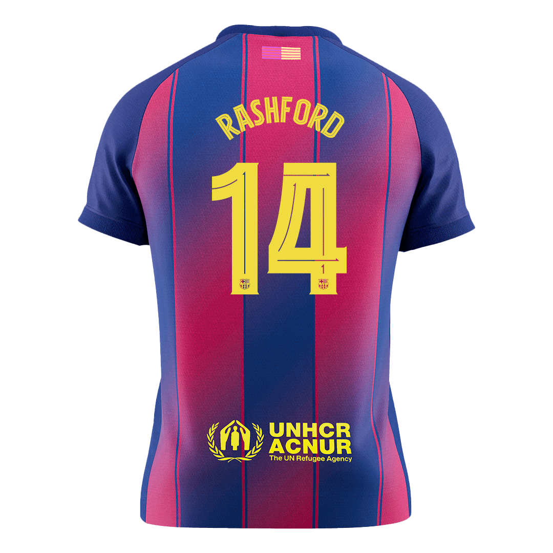 RASHFORD #14 Barcelona Home Soccer Jersey 2025/26 - UCL - Soccerdeal
