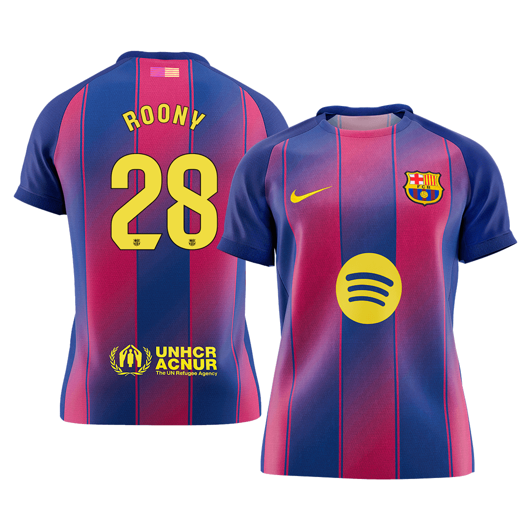 ROONY #28 Barcelona Home Soccer Jersey 2025/26 - Soccerdeal