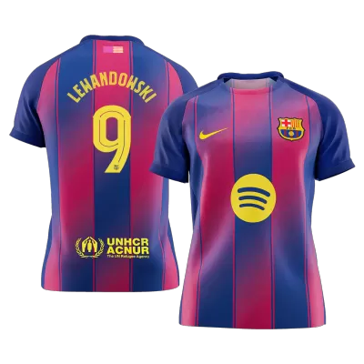 LEWANDOWSKI #9 Barcelona Home Soccer Jersey 2025/26 -UCL - Soccerdeal