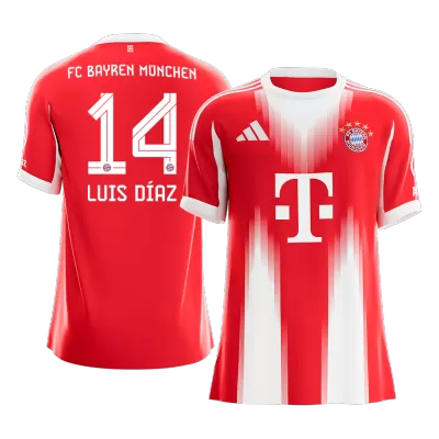 LUIS DÍAZ #14 Bayern Munich Home Soccer Jersey 2025/26 - Soccerdeal