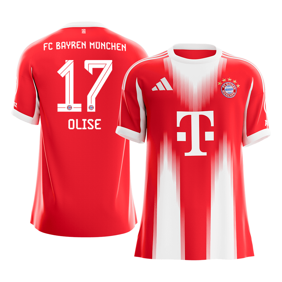 OLISE #17 Bayern Munich Home Soccer Jersey 2025/26 - Soccerdeal