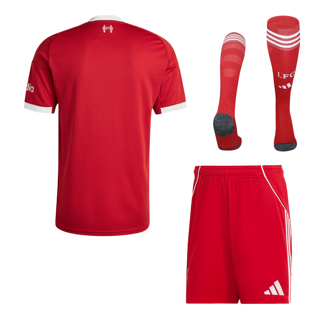 Liverpool Home Soccer Jersey Kit(Jersey+Shorts+Socks) 2025/26 - Soccerdeal