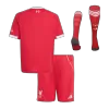 Kid's Liverpool Home Soccer Jersey Kit(Jersey+Shorts+Socks) 2025/26 - Soccerdeal