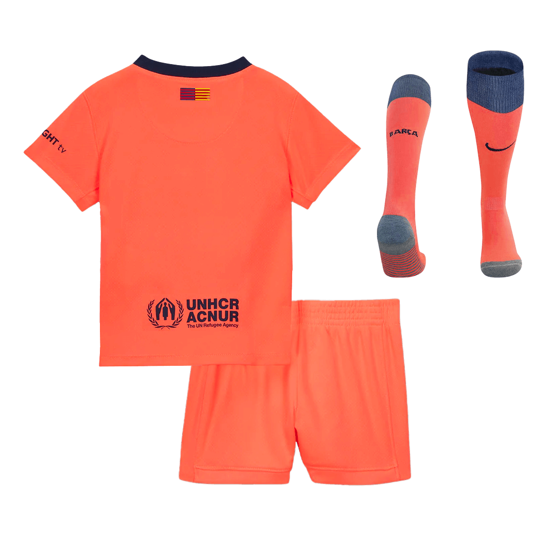 Kid's Barcelona Third Away Soccer Jersey Kit(Jersey+Shorts+Socks) 2025/26 - Soccerdeal