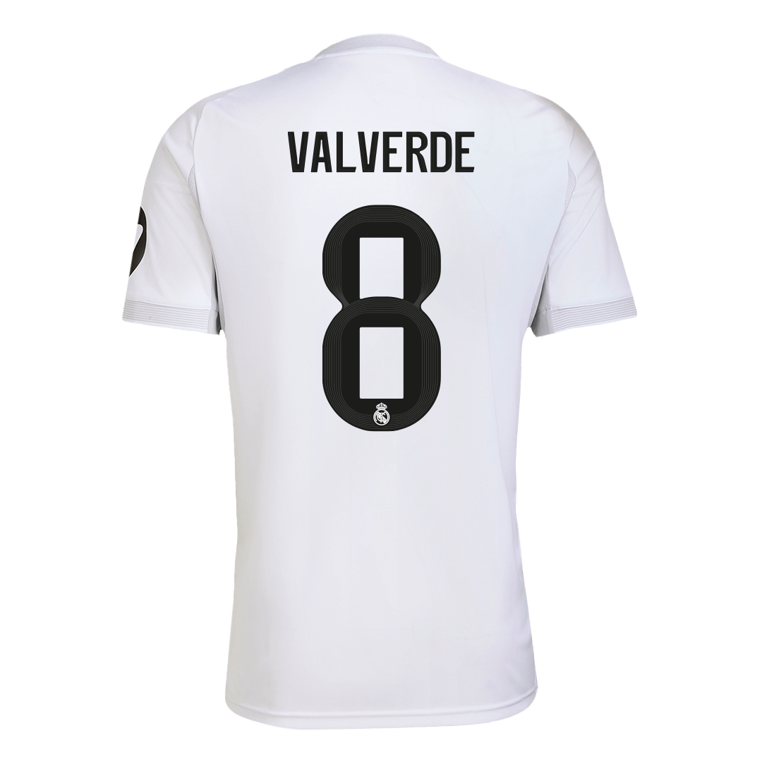 VALVERDE #8 Real Madrid Home Soccer Jersey 2025/26 - Soccerdeal