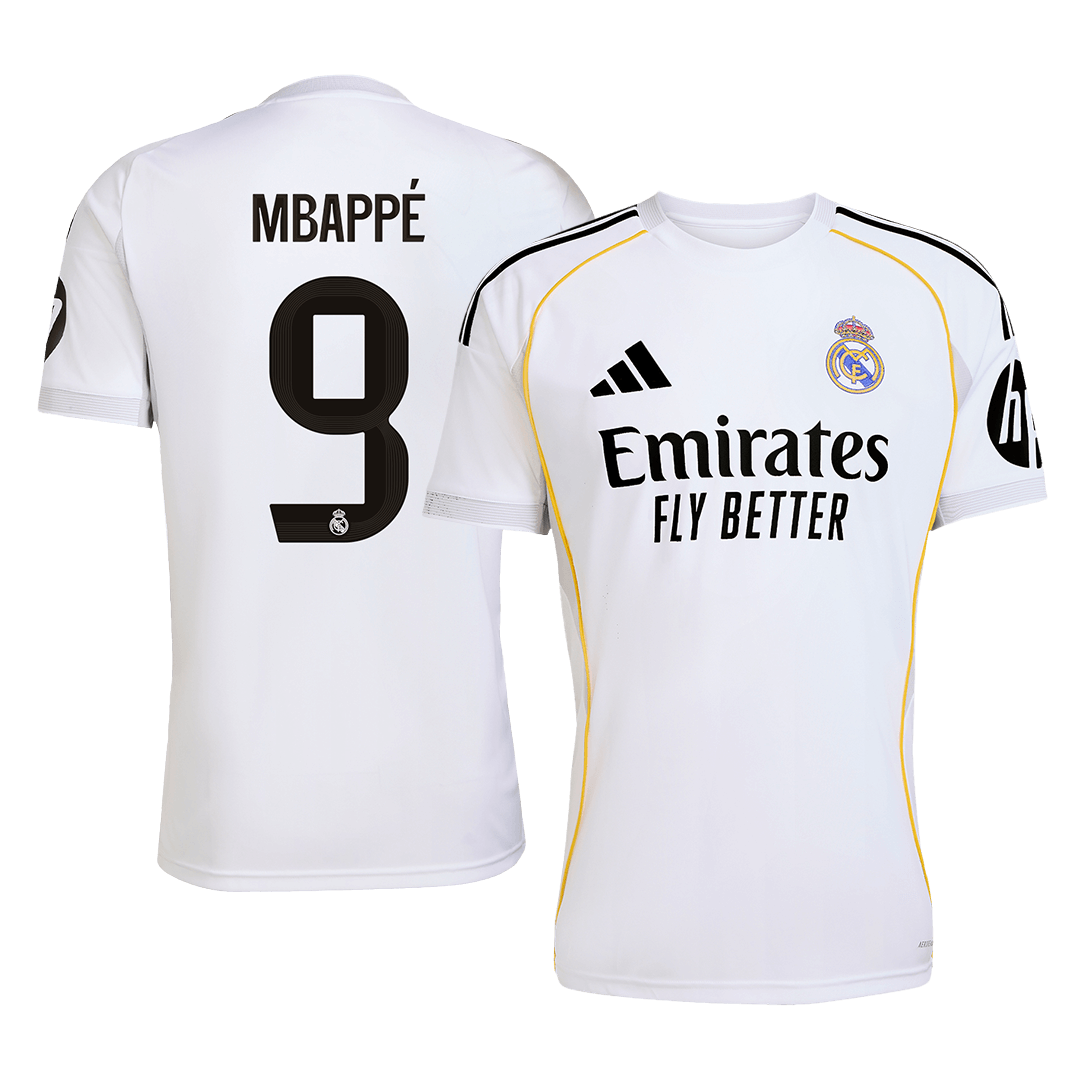 MBAPPÉ #9 Real Madrid Home Soccer Jersey 2025/26 - Soccerdeal