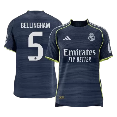 Authentic BELLINGHAM #5 Real Madrid Away Soccer Jersey 2025/26 - Soccerdeal