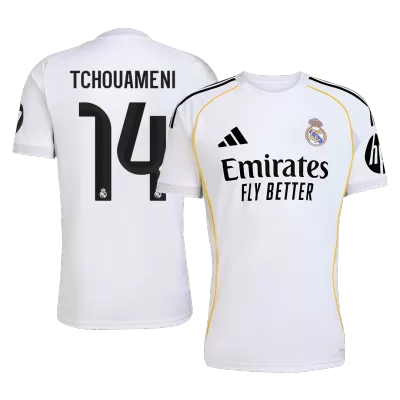 TCHOUAMENI #14 Real Madrid Home Soccer Jersey 2025/26 - Soccerdeal