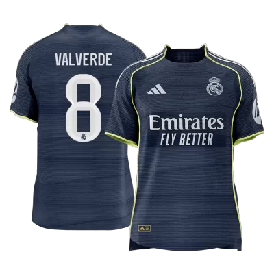 Authentic VALVERDE #8 Real Madrid Away Soccer Jersey 2025/26 - Soccerdeal