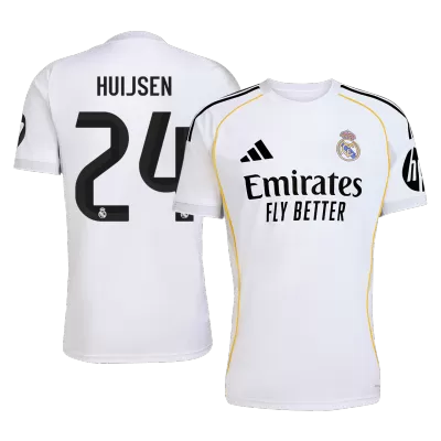 HUIJSEN #24 Real Madrid Home Soccer Jersey 2025/26 - Soccerdeal