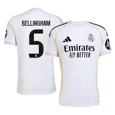 BELLINGHAM #5 Real Madrid Home Soccer Jersey 2025/26 - Soccerdeal