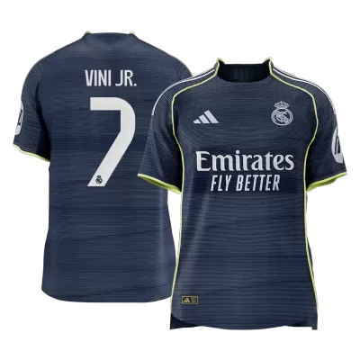 Authentic VINI JR. #7 Real Madrid Away Soccer Jersey 2025/26 - Soccerdeal