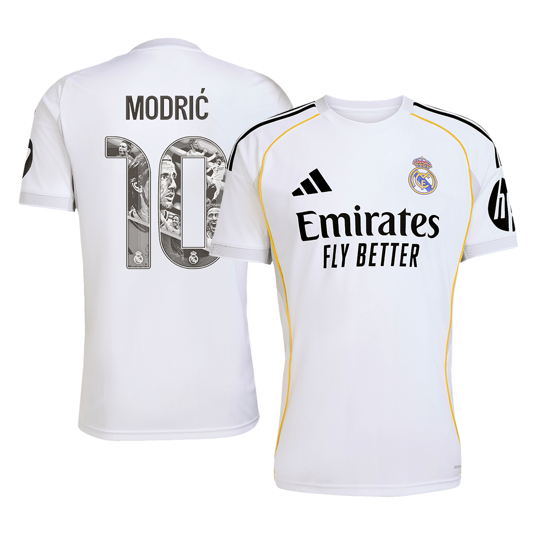 MODRIĆ Special #10 Real Madrid Home Soccer Jersey 2025/26 - Soccerdeal