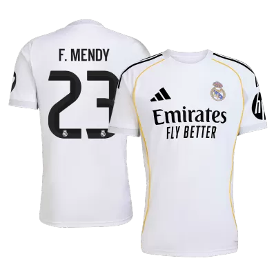 F.MENDY #23 Real Madrid Home Soccer Jersey 2025/26 - Soccerdeal