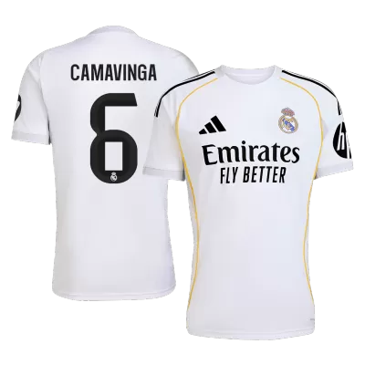 CAMAVINGA #6 Real Madrid Home Soccer Jersey 2025/26 - Soccerdeal