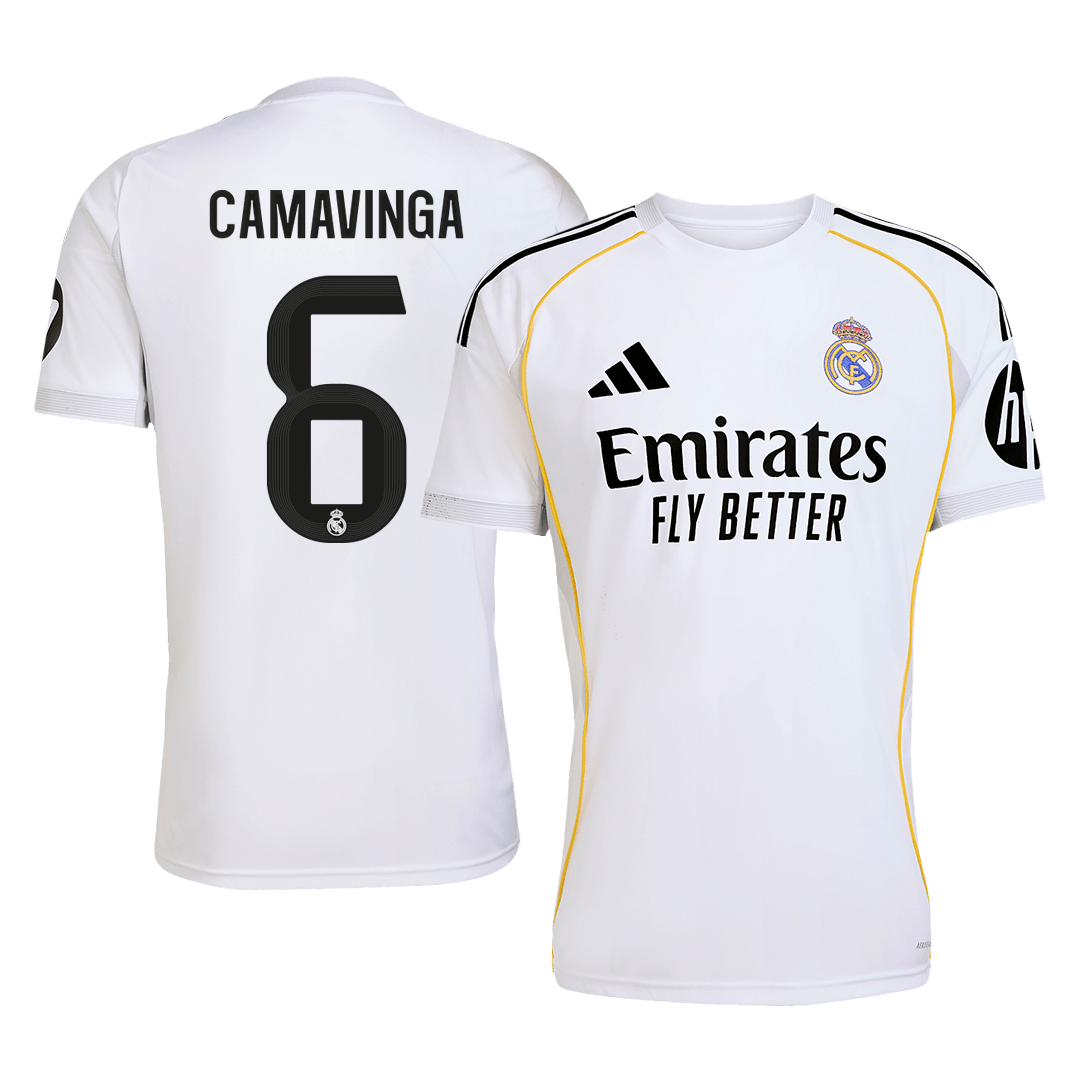 CAMAVINGA #6 Real Madrid Home Soccer Jersey 2025/26 - Soccerdeal