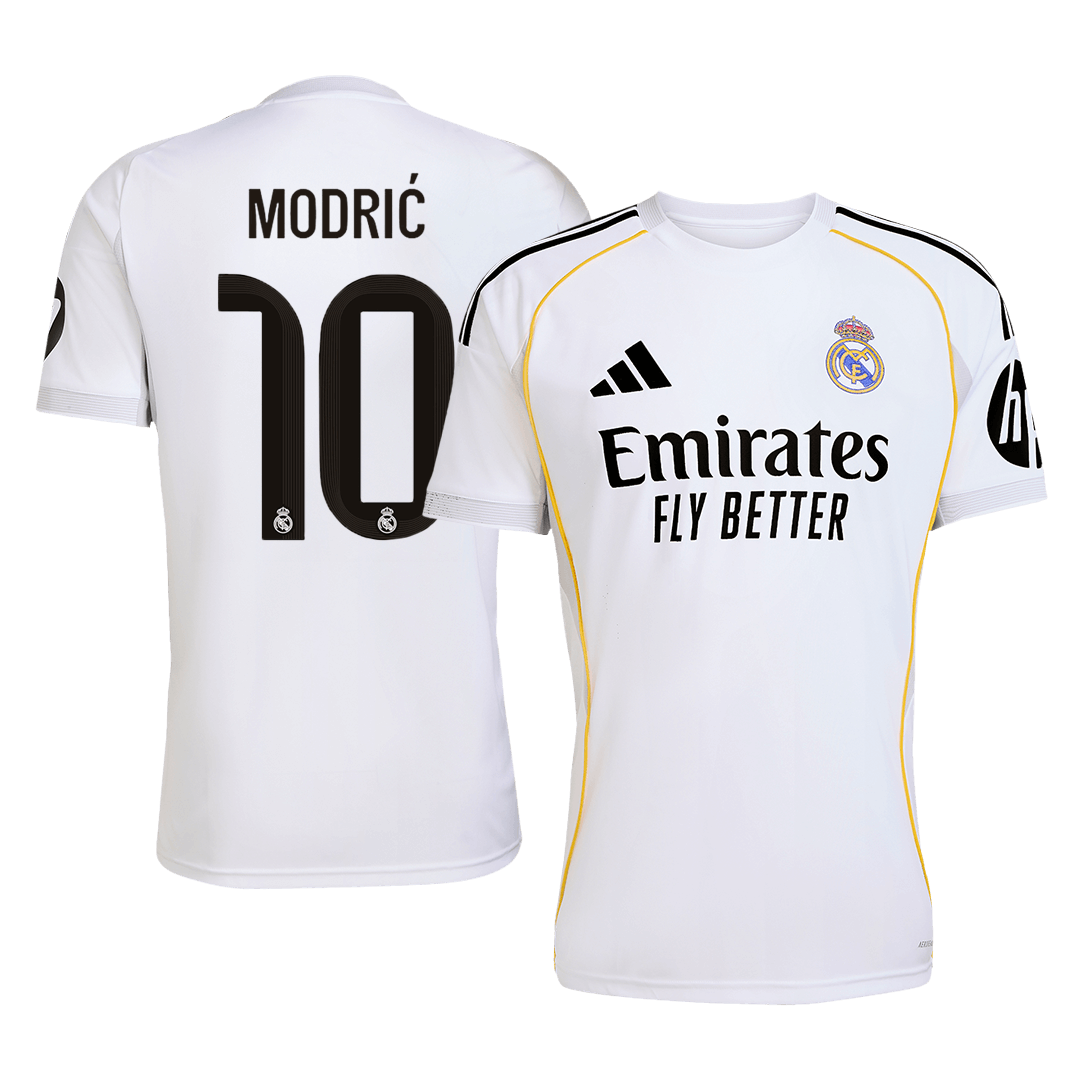 MODRIĆ #10 Real Madrid Home Soccer Jersey 2025/26 - Soccerdeal