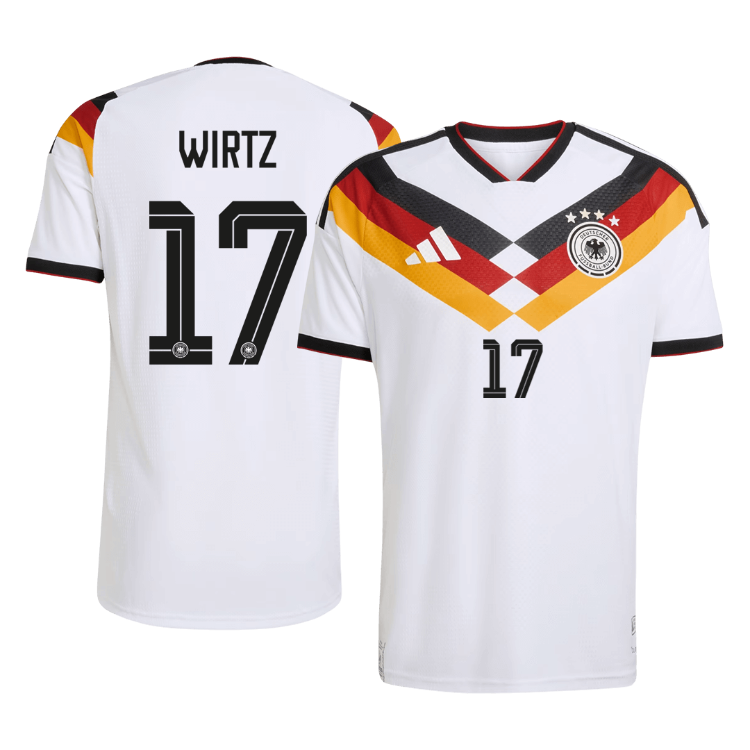 WIRTZ #17 Germany Home Soccer Jersey 2026 Player Version - Soccerdeal