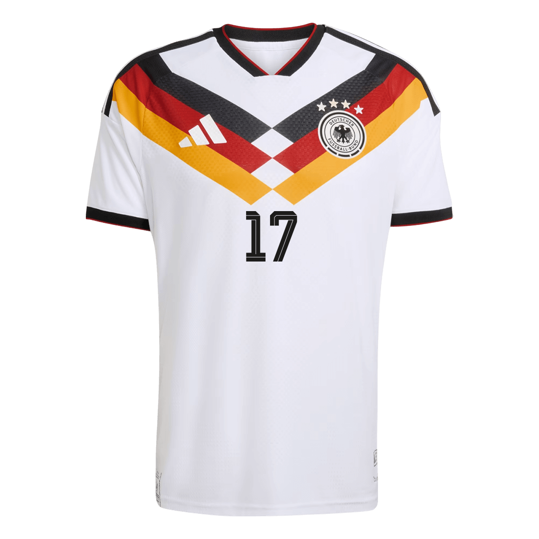 WIRTZ #17 Germany Home Soccer Jersey 2026 Player Version - Soccerdeal