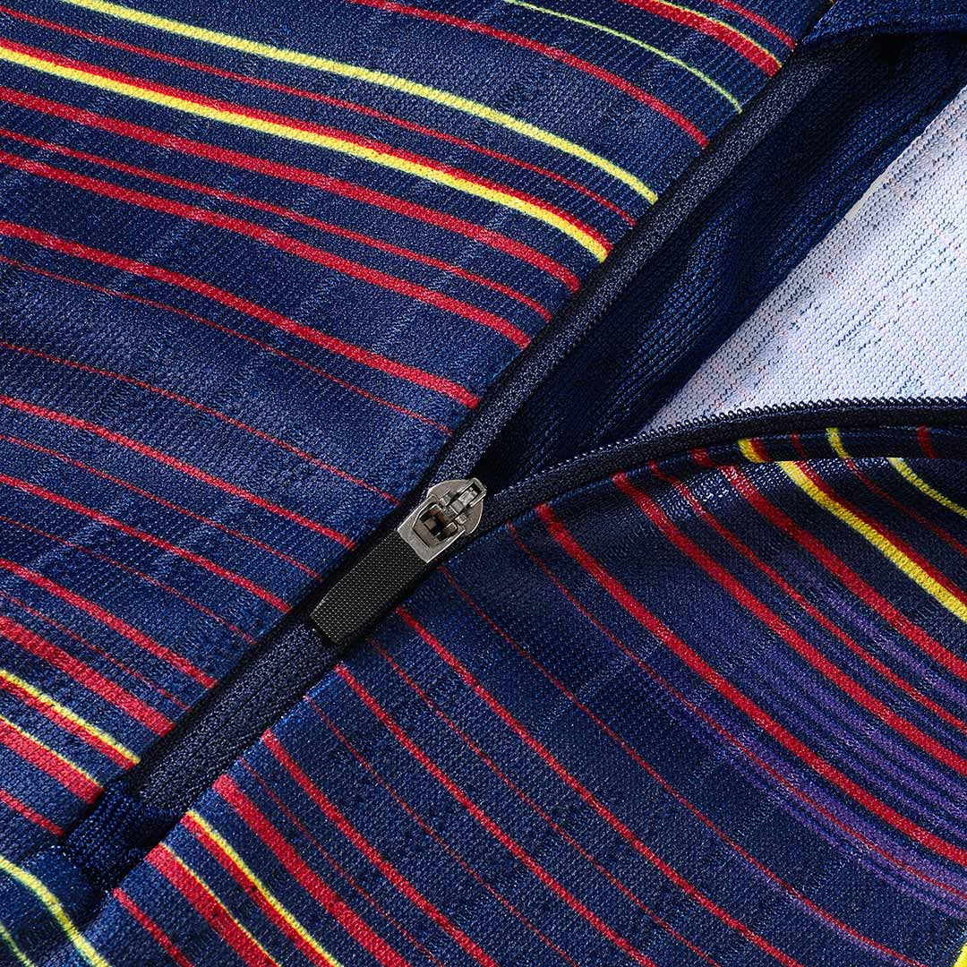 Kid's Barcelona Zipper Sweatshirt Kit(Top+Pants) 2025/26 - Soccerdeal