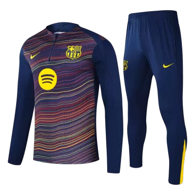 Kid's Barcelona Zipper Sweatshirt Kit(Top+Pants) 2025/26 - Soccerdeal