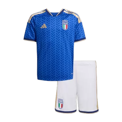 Kid's Italy Home Soccer Jersey Kit(Jersey+Shorts) 2025/26 - Soccerdeal