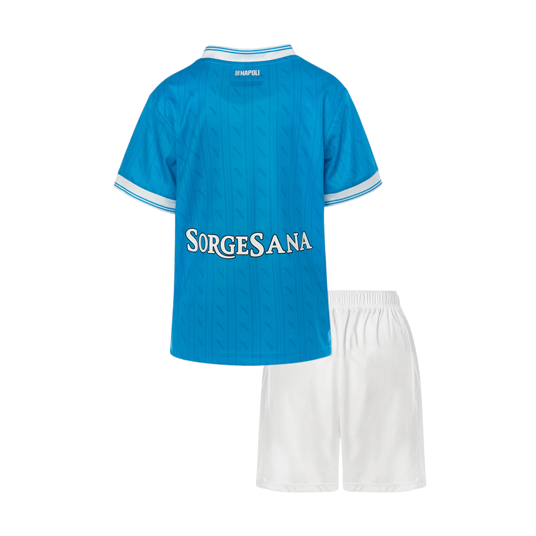 Kid's Napoli Home Soccer Jersey Kit(Jersey+Shorts) 2025/26 - Soccerdeal