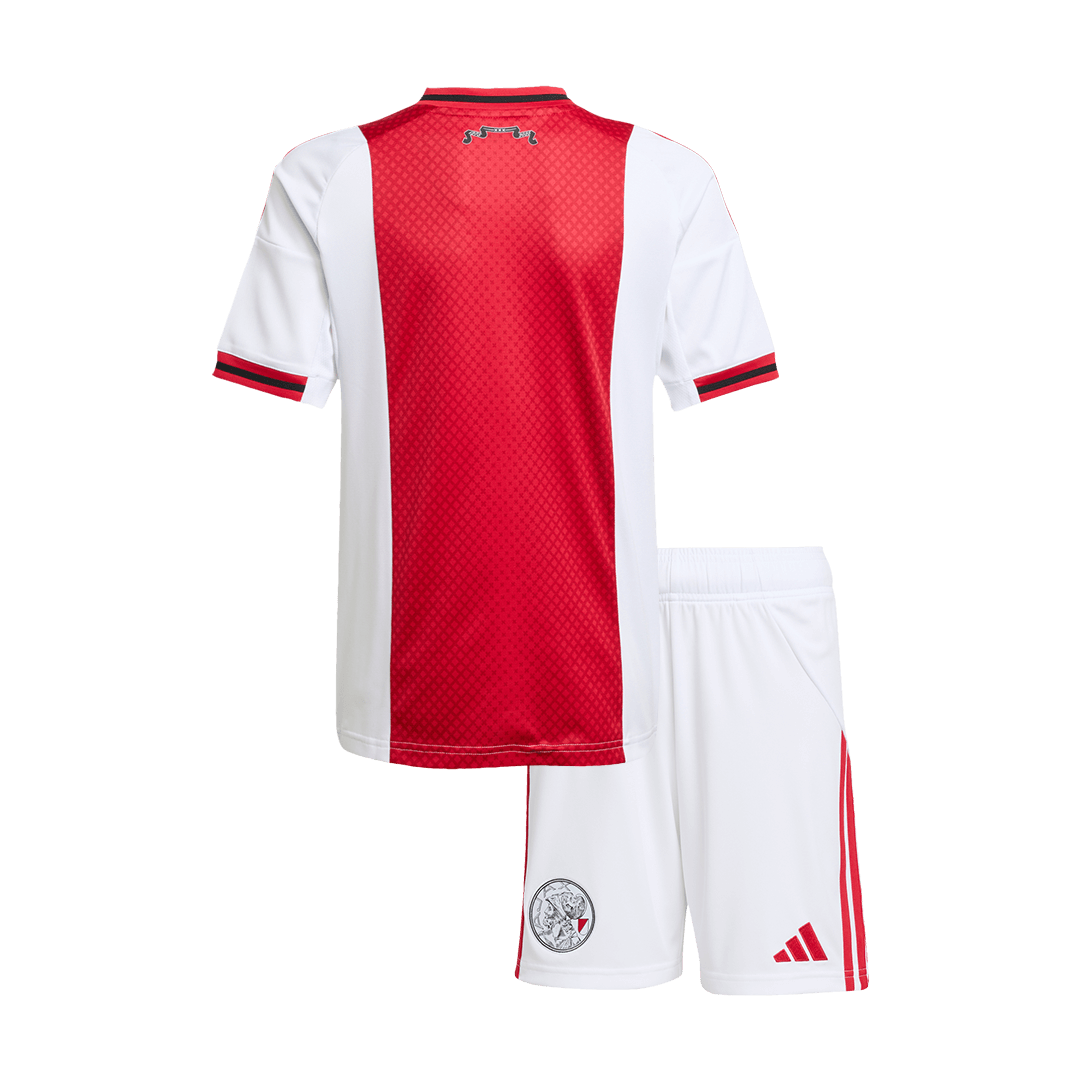 Kid's Ajax Home Soccer Jersey Kit(Jersey+Shorts) 2025/26 - Soccerdeal