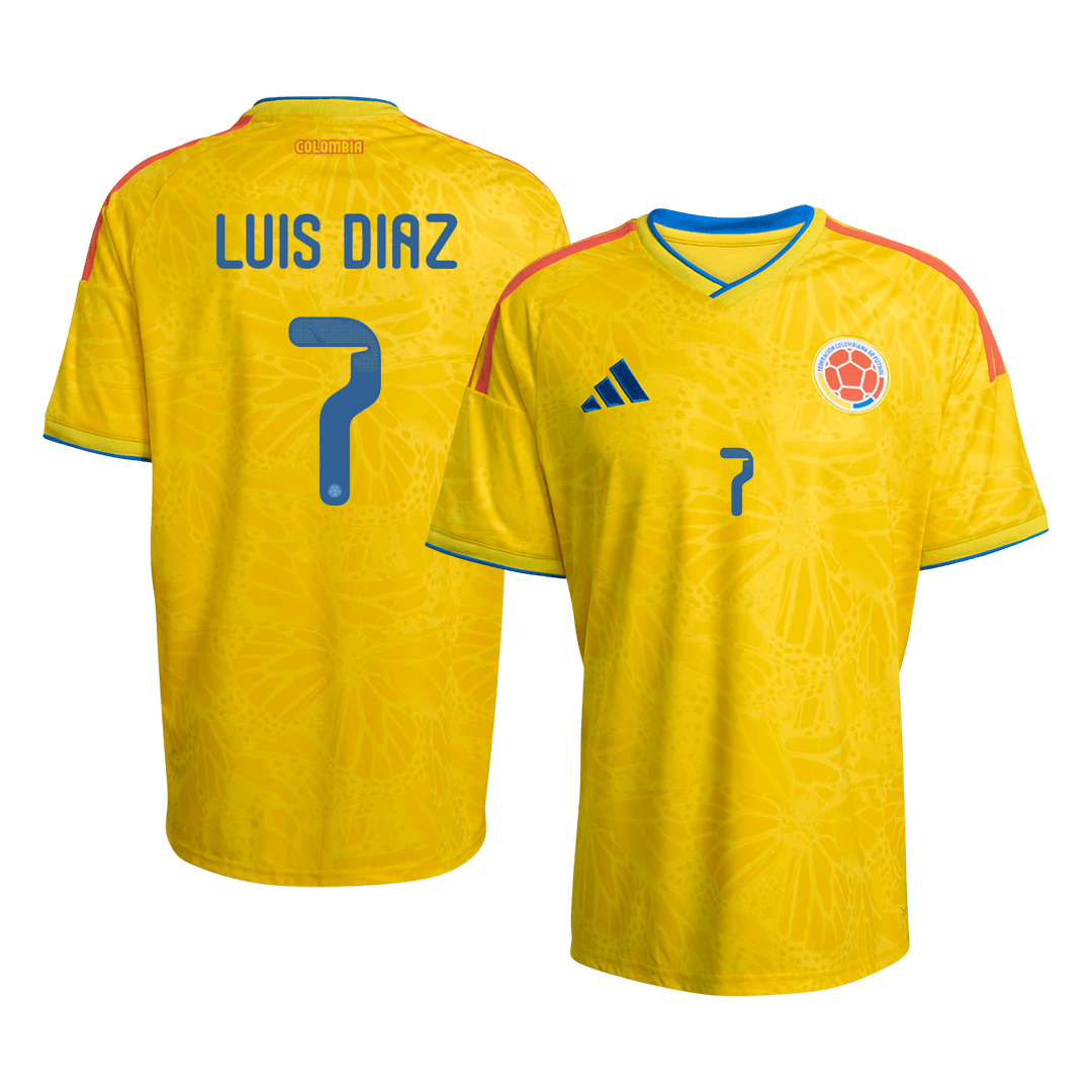 LUIS DíAZ #7 Colombia Home Soccer Jersey 2026 - Soccerdeal