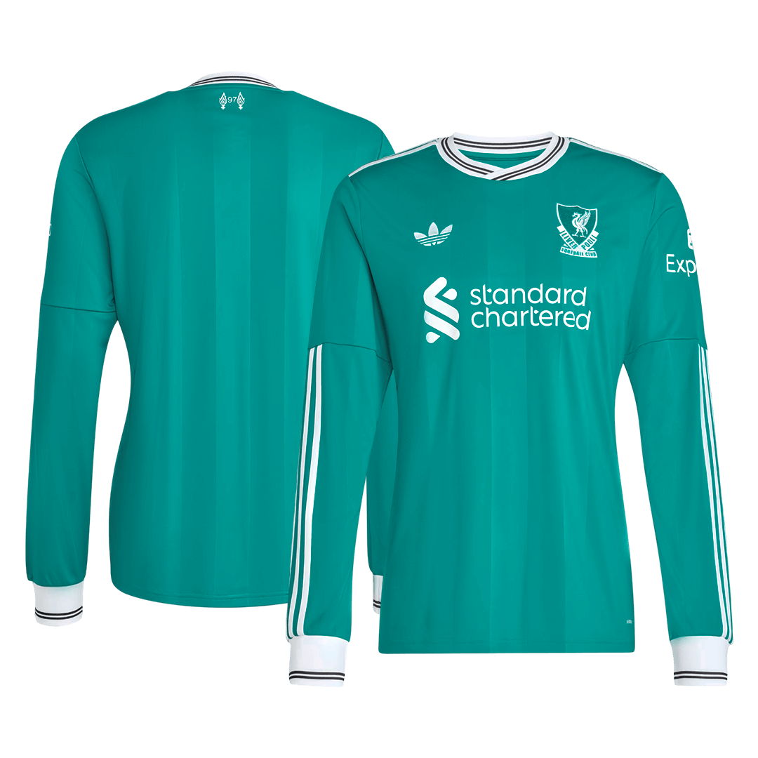 Liverpool Third Away Long Sleeve Soccer Jersey 2025/26 - Soccerdeal