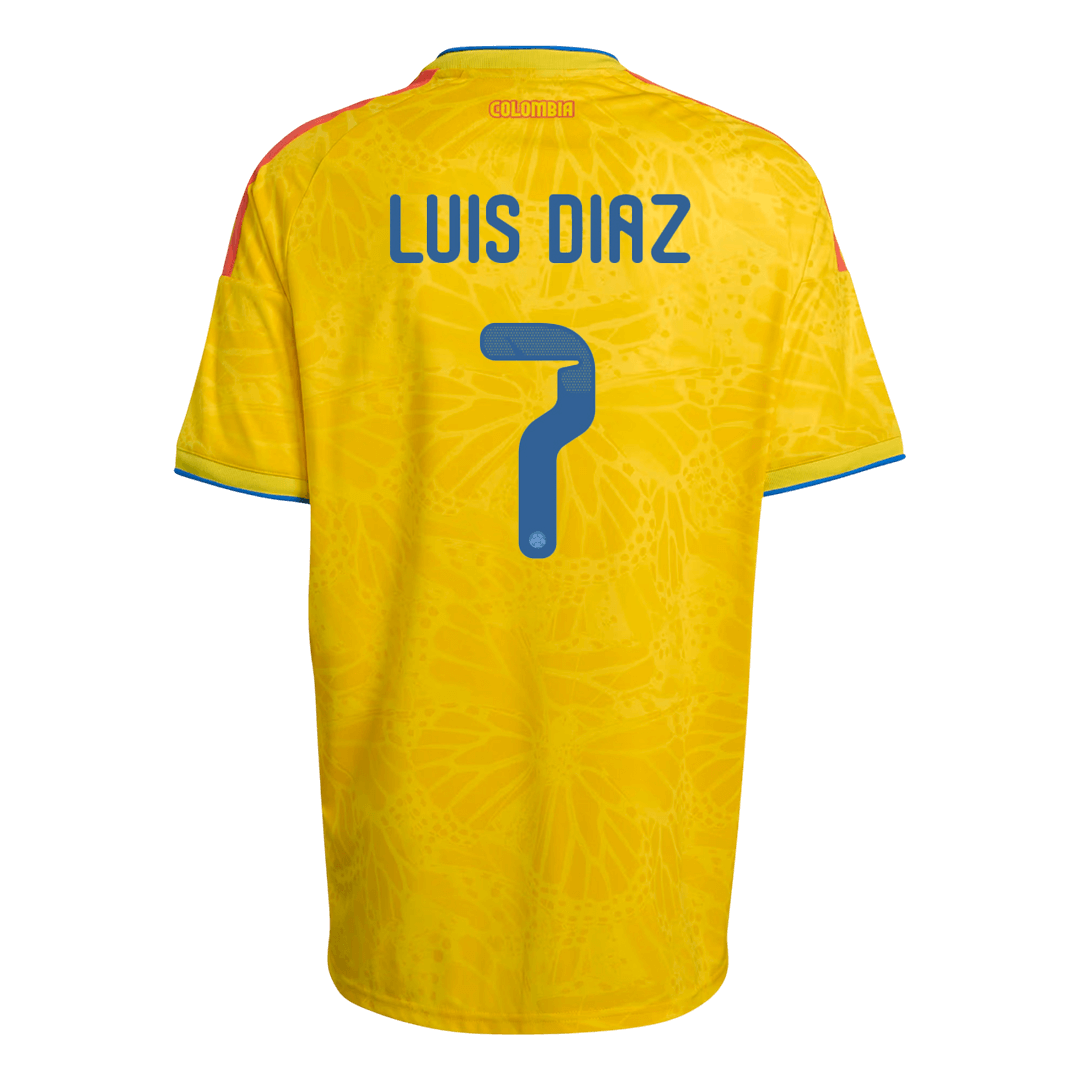LUIS DíAZ #7 Colombia Home Soccer Jersey 2026 - Soccerdeal
