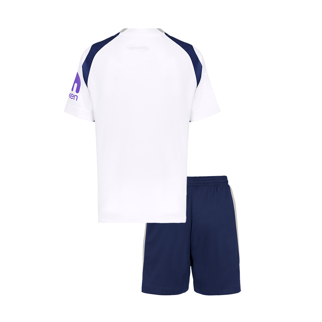 Kid's Tottenham Hotspur Home Soccer Jersey Kit(Jersey+Shorts) 2025/26 - Soccerdeal