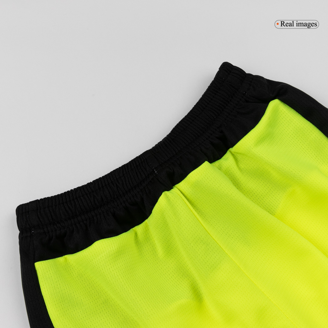 Kid's Borussia Dortmund Away Soccer Jersey Kit(Jersey+Shorts) 2025/26 - Soccerdeal