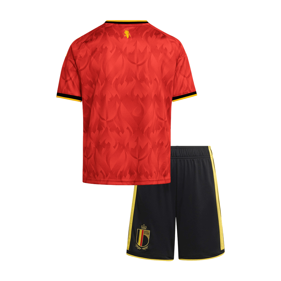 Kid's Belgium Home Soccer Jersey Kit(Jersey+Shorts) 2025/26 - Soccerdeal