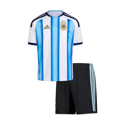 Kid's Argentina Home Soccer Jersey Kit(Jersey+Shorts) 2025/26 - Soccerdeal
