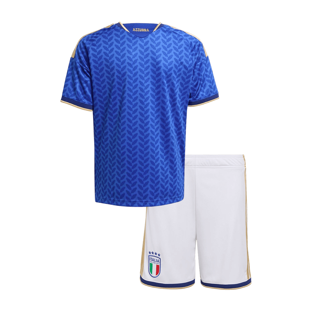 Kid's Italy Home Soccer Jersey Kit(Jersey+Shorts) 2025/26 - Soccerdeal
