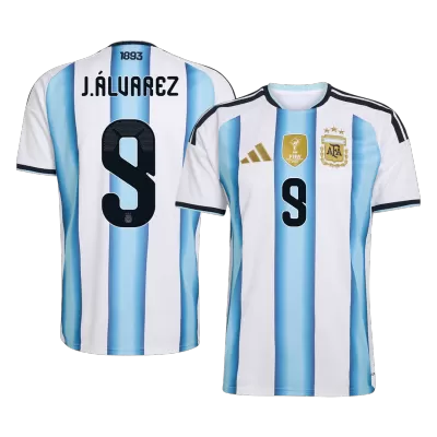 J.ÁLVAREZ #9 Argentina Home Soccer Jersey 2026 - Soccerdeal