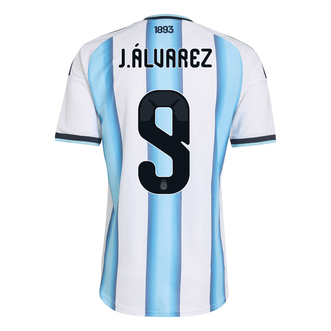 J.ÁLVAREZ #9 Argentina Home Soccer Jersey 2026 Player Version - Soccerdeal