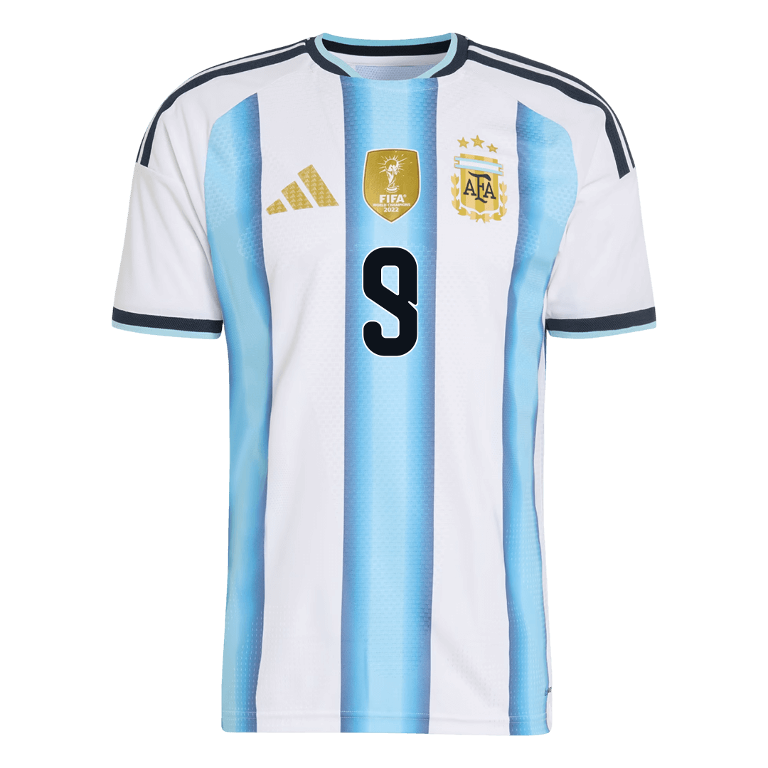 J.ÁLVAREZ #9 Argentina Home Soccer Jersey 2026 Player Version - Soccerdeal